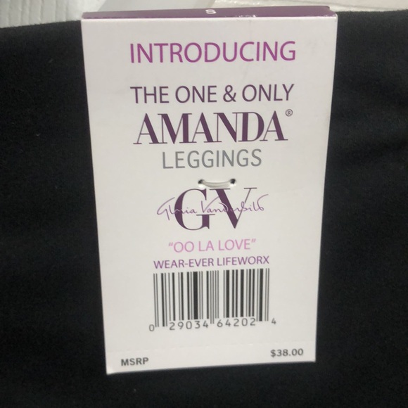 Size Small Gloria Vanderbilt Black Leggings - Picture 3 of 4
